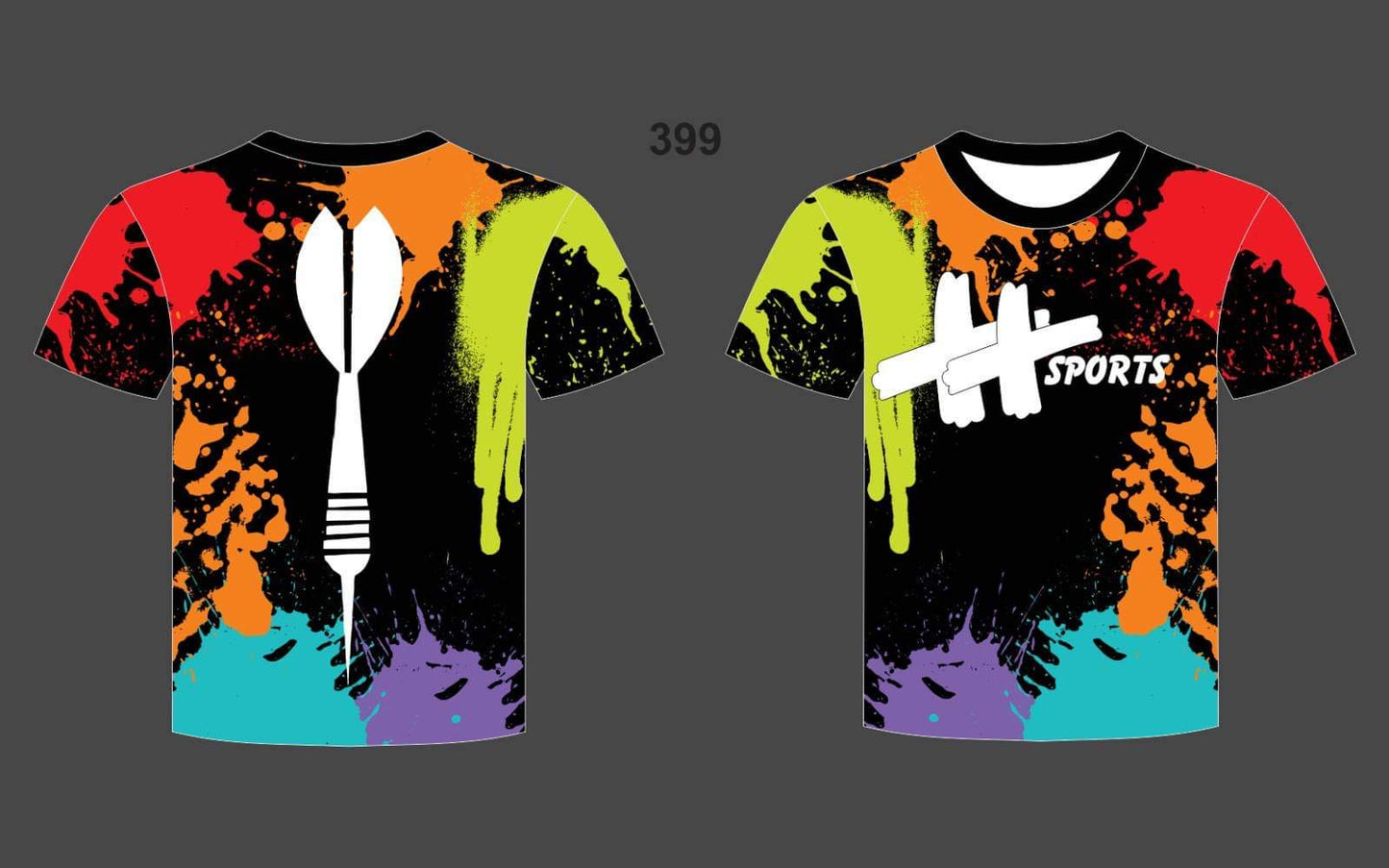 Paint Splatter Dart Jersey (black)